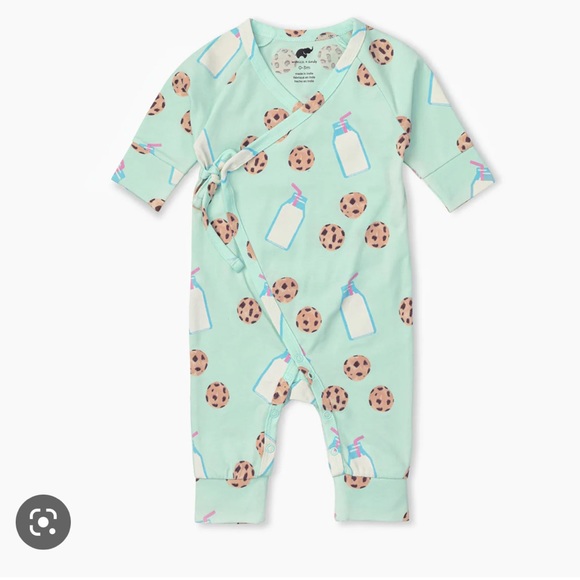 monica + andy One Pieces Monica Andy Milk Cookies Kimono Tie One